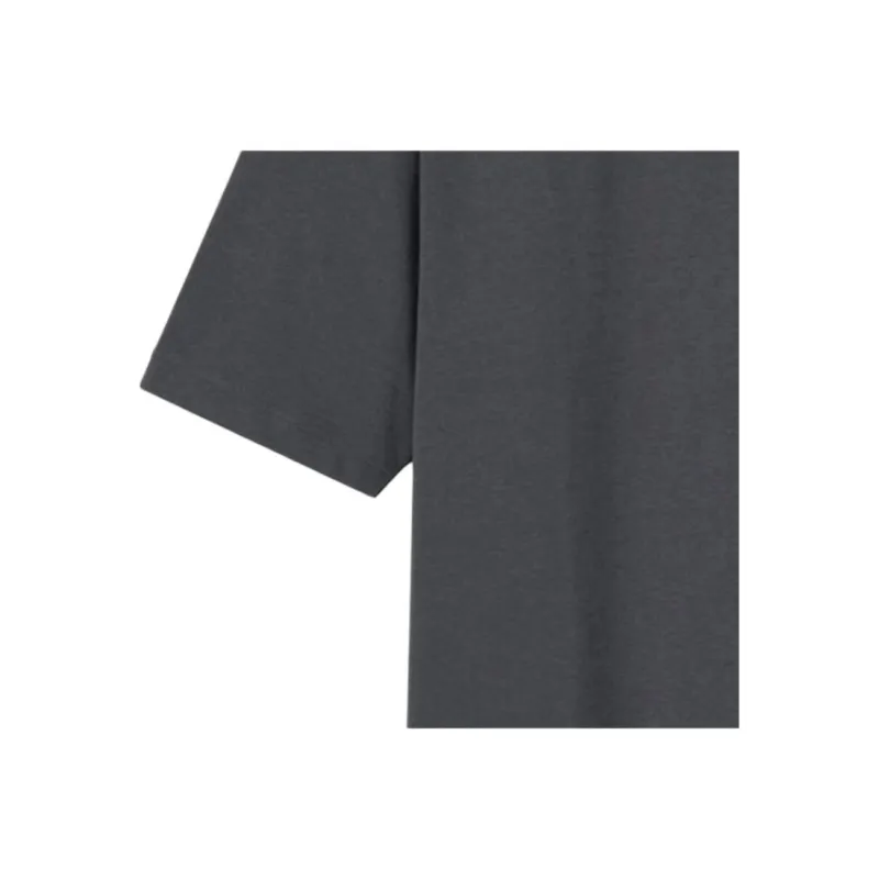 UNIQLO T Shirt Unisex Asphalt Gray-2