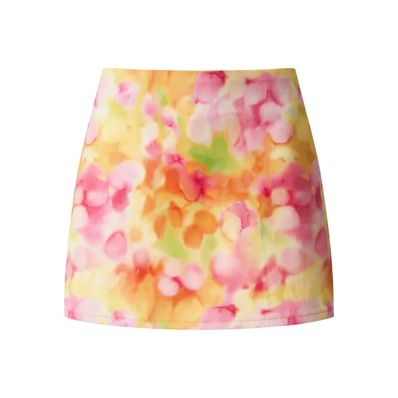FOASIS Skirt Set Women's White+Multicolor-3