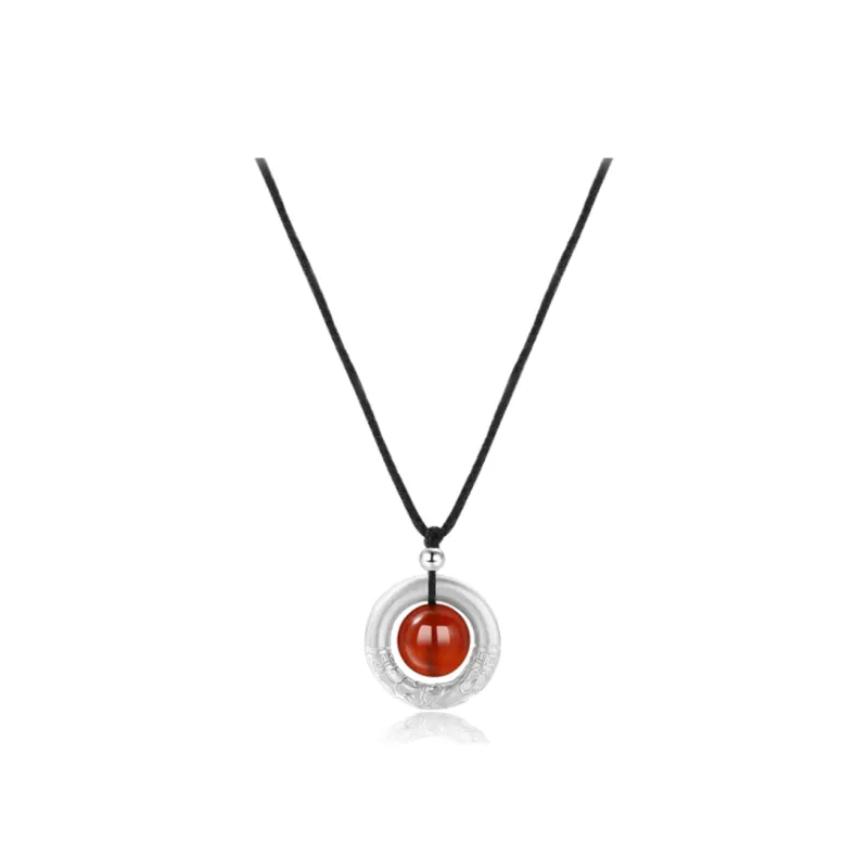 CHINA GOLD S 999 Fine Silver Sterling Silver Necklaces Women's-0