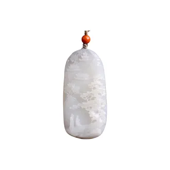 Xiangyan Hetian Jade Pendants Smoky Purple Unisex