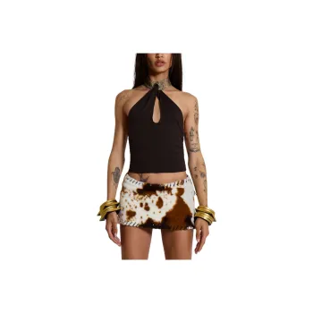 Jaded London Zora Backless Choker Top Camisole Women's BLACK/Black