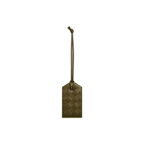 Bottega Veneta Intrecciato Lambskin Bag Charm Bag Accessory Unisex Olive