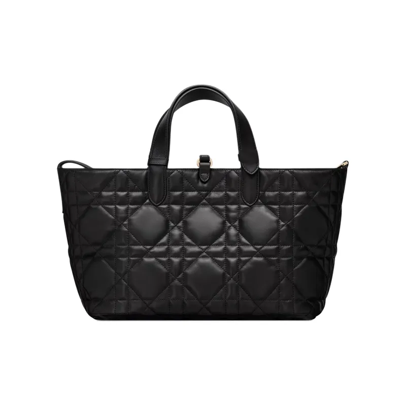 DIOR Toujours Cow Leather Native Bag, One Shoulder Handbag Medium Size Women's Black-4