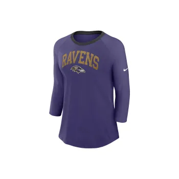 Nike Baltimore Ravens Women's Nike Nfl 3/4 Sleeve T Shirt