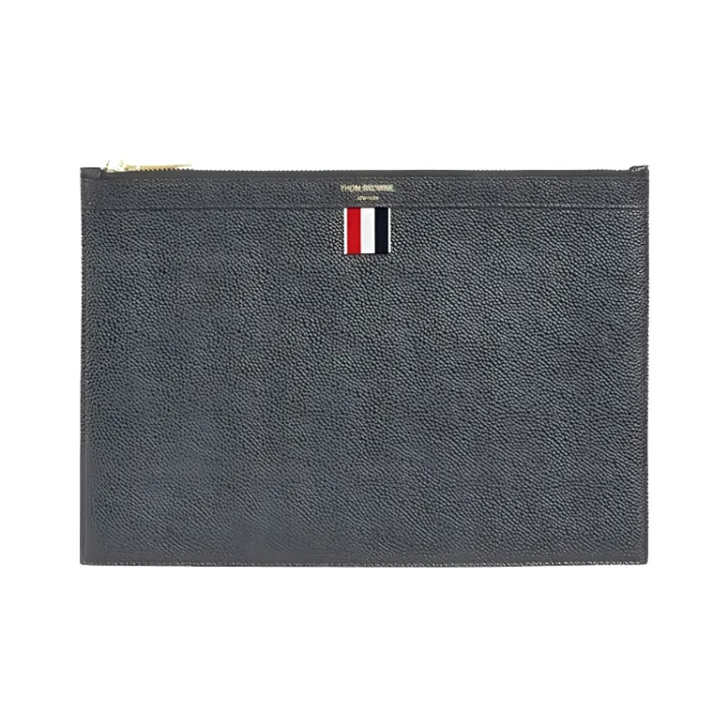 THOM BROWNE Pebbled Tablet Clutch Bag-0