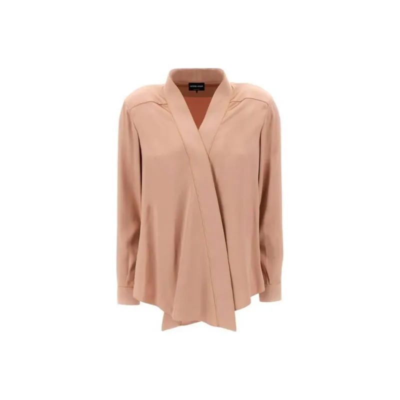 GIORGIO ARMANI Double-Sided Satin Shirt-0