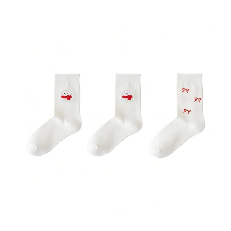 H YXIANG Mid Calf Socks Women's Combo Set-16