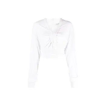 Christopher Esber Carved Crossover detailing Cropped Blouse