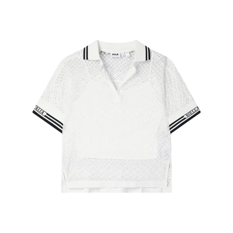 FILA EMERALD Polo Shirt Women's Standard White WT-0