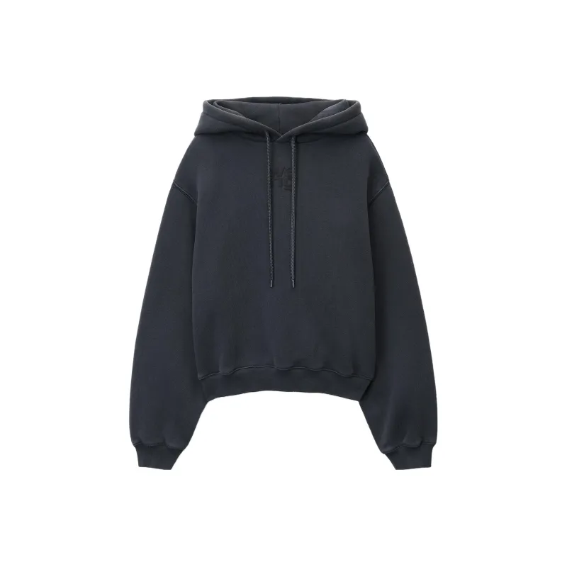 Alexander Wang Logo Printed Drawstring Hoodie-0