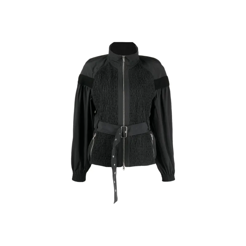 3.1 Phillip Lim Belted-waist Stand-up Collar Jacket-0