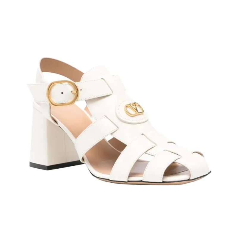 Valentino Roman Sandals 8cm Women's White-2