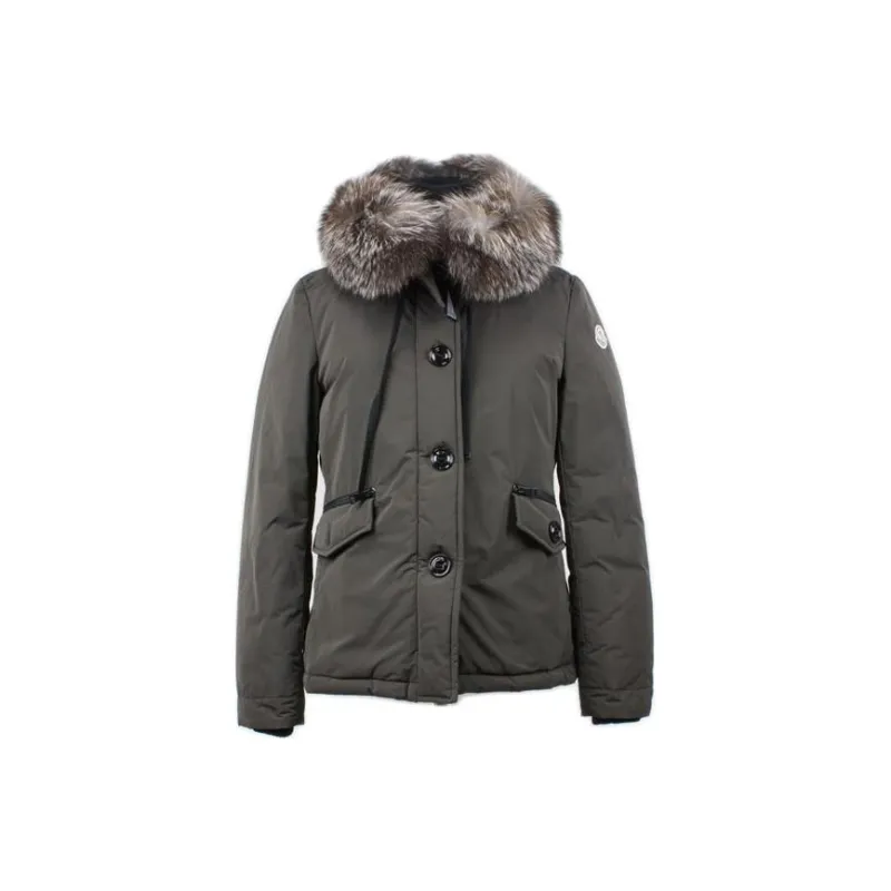Moncler Down Jacket Women's Army Green-0