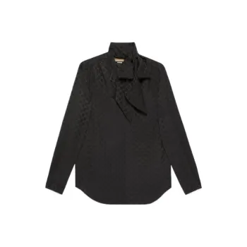 GUCCI GG jacquard Neck tie Blouse