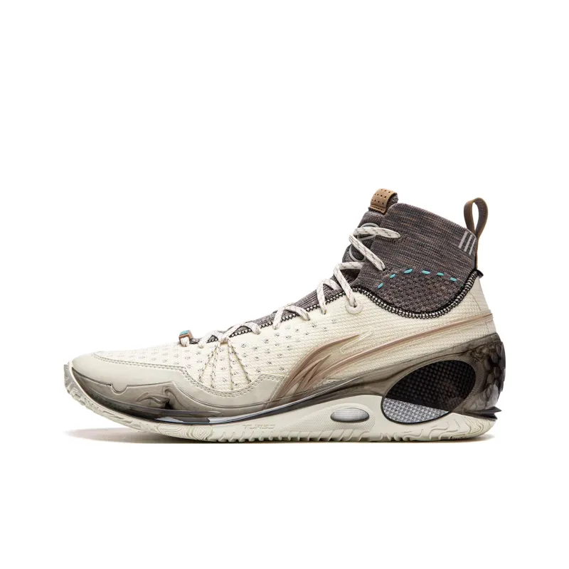 LiNing Wade 808 III Ultra V2 Cushioning, Wear Resistant High Top Basketball Shoes Men's Black White-1