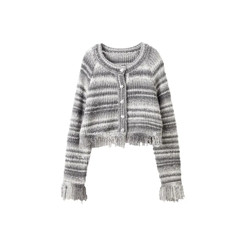 XIANGYING Knitwear Women's Gray-0
