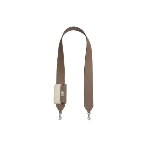 HERMES Kelly Pocket Swift Calfskin Bag Strap Women's Elephant Gray With Light Beige