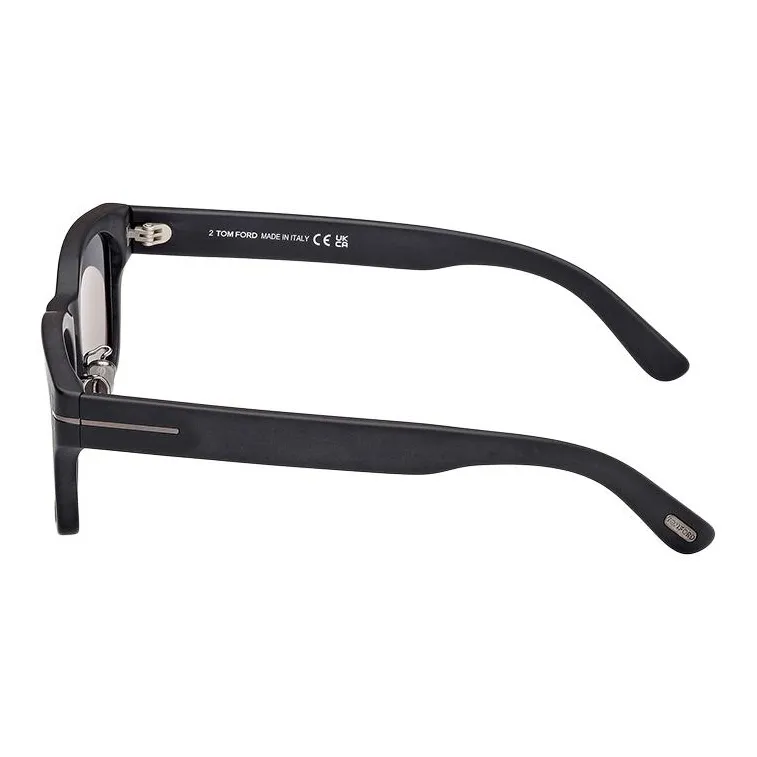 TF Plate Frame Square Sunglasses Unisex Black-3