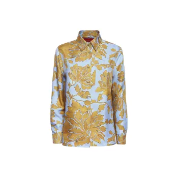 La DOUBLEJ. Floral print Silk Shirt