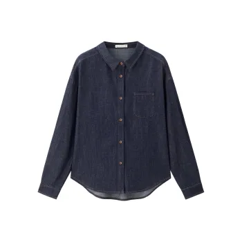 UNIQLO Shirts Women's 63 Dark Blue Denim