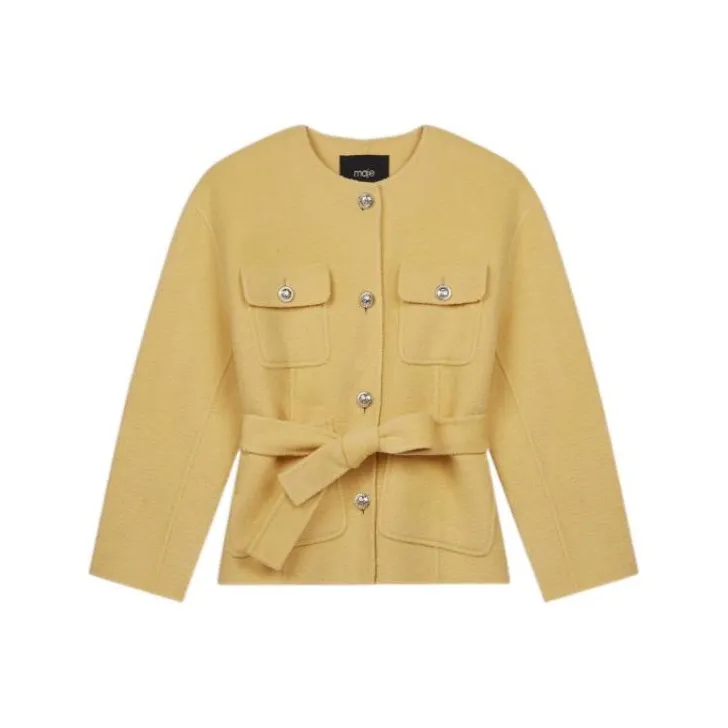 Maje Jackets Women's Yellow-0