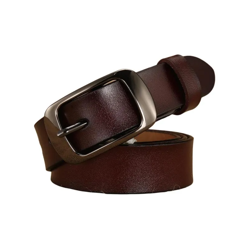 JEANSWEST Split Cow Leather Belts Women's 2.8CM-4