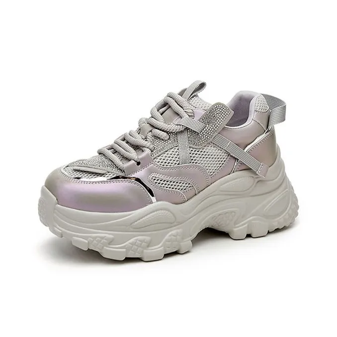 DAPHNE Waterproof Low Top Chunky Sneakers Women's-4