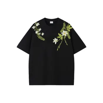 Vine Color Drop Shoulder Sleeve T Shirt Unisex