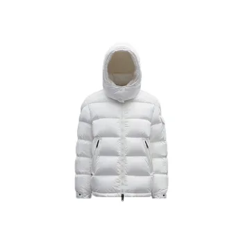 Moncler Women's Maire Short Down Jacket Glossy Off White