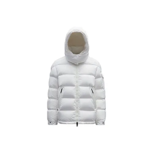 Moncler Women's Maire Short Down Jacket Glossy Off White