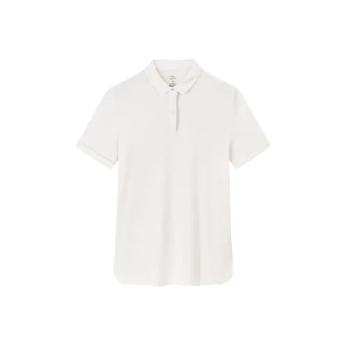 Anta Variety Training Collection Polo Shirt Women's Papyrus White