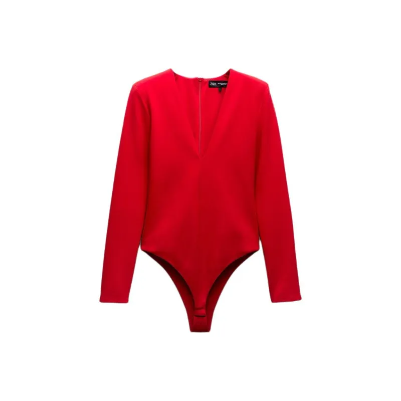 ZARA Bodysuits Women's Red-0