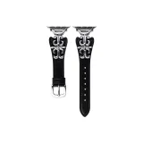 Black with Silver-Tone Buckle