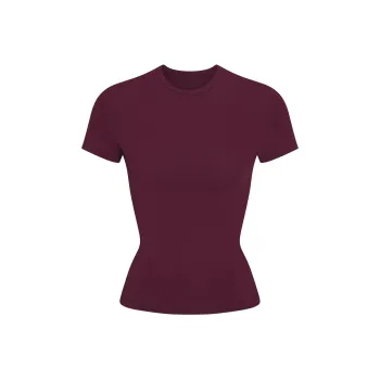 SKIMS T Shirt Regular DEEP BERRY/Deep Berry Red Women's