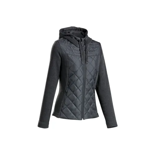 DECATHLON NH100 QUECHUA HYBRID Jackets Coats Women's Black/Carbon Gray