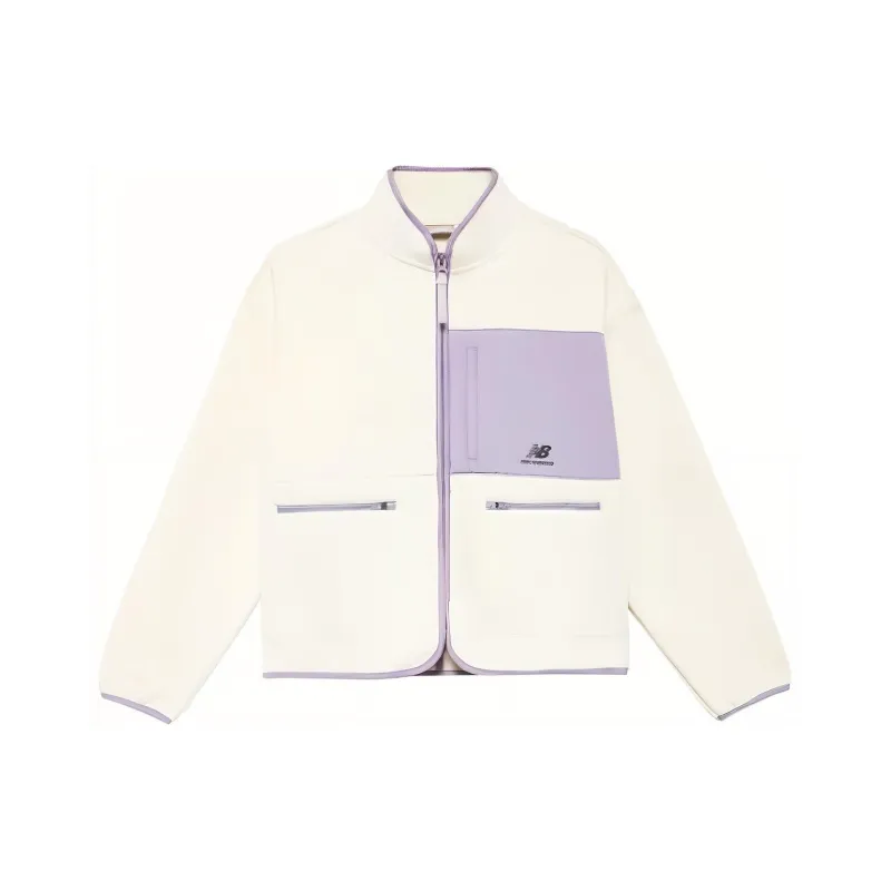New Balance Jacket Women's White Purple-0