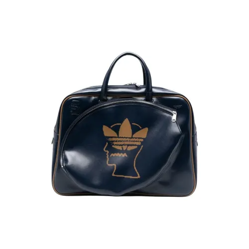 Adidas Brain Dead Collaboration Polyurethane Handbag Women's Marine Blue