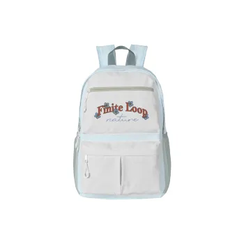 FINITE LOOP Eco Friendly Fabric Travel Backpack Regular Unisex Gray