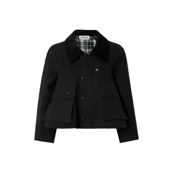 LOEWE Trapeze Jacket 'Black/Grey/White'