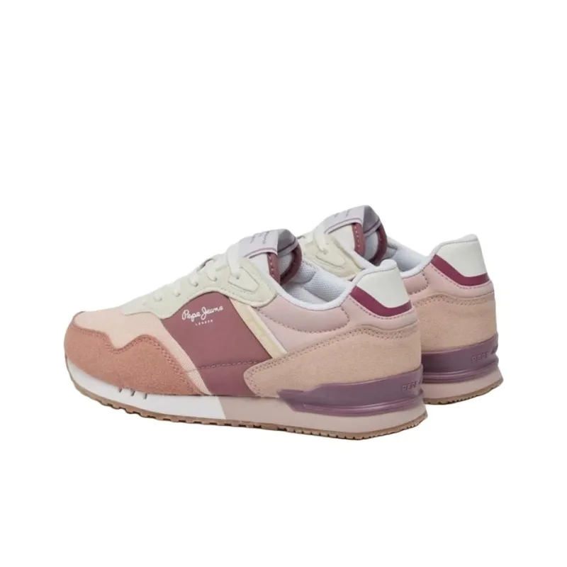 Pepe Jeans London Urban Abrasion Resistant Low Top Casual Shoes Women's Pink-3