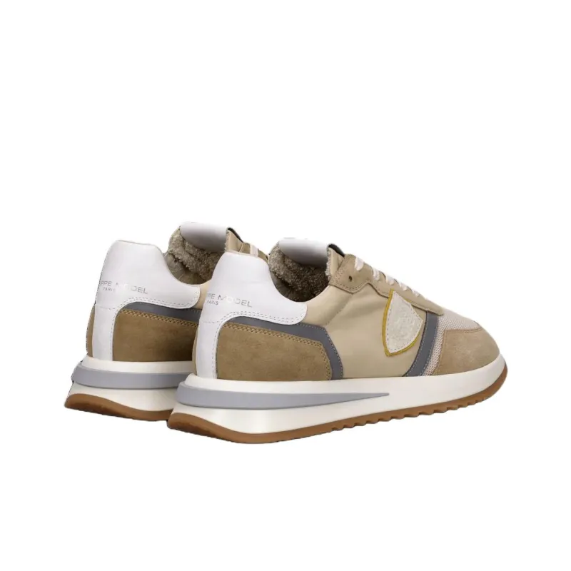PHILIPPE MODEL Tropez 2.1 Low Top Casual Shoes Men's Beige Brown-3