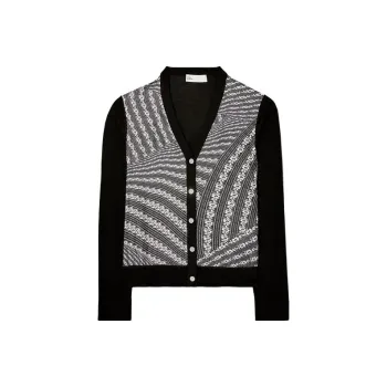 TORY BURCH V neck Graphic print Cardigan