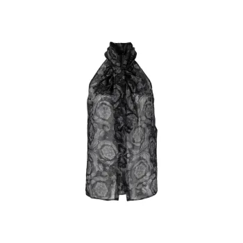 VERSACE Barocco print Silk Blouse