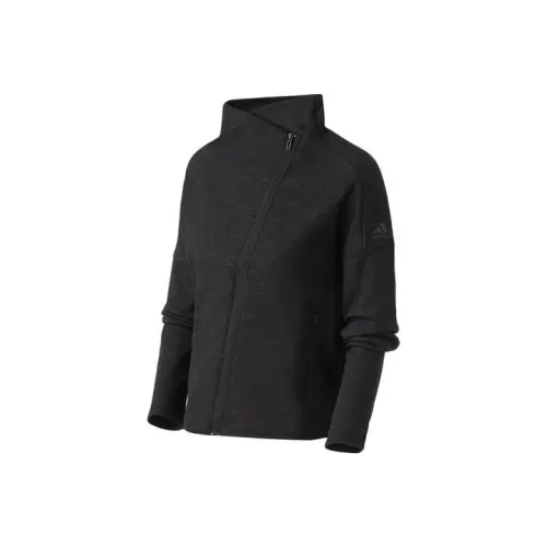 Adidas Jackets Women's Black Gray Color
