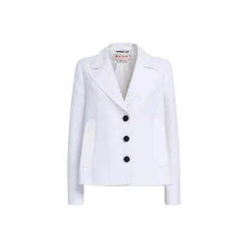MARNI Single-Breasted Cropped Tailored Blazer