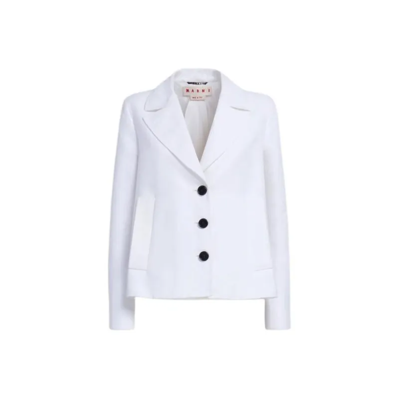 MARNI Single Breasted Cropped Tailored Blazer-0