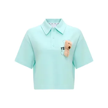 TSMLXLT Polo Shirt Women's Ice Dawn Blue