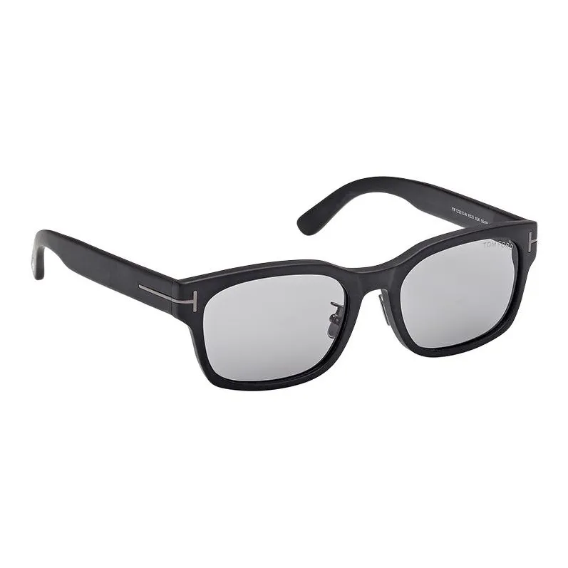 TF Plate Frame Square Sunglasses Unisex Black-2