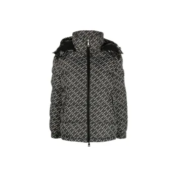 Moncler Logo Pattern Down Jacket