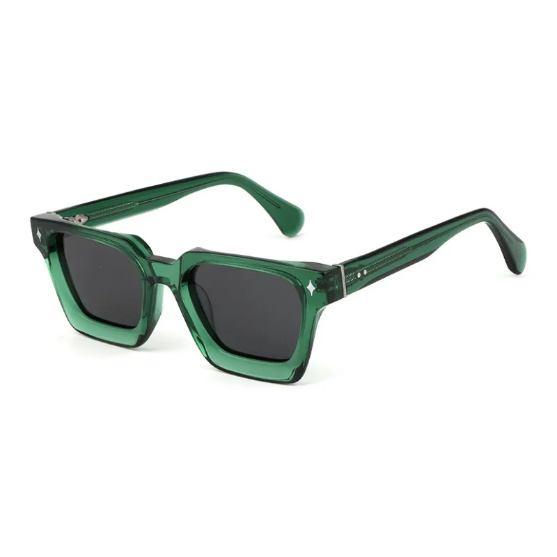 ROLLOTD Plate Frame Square Sunglasses Unisex-8
